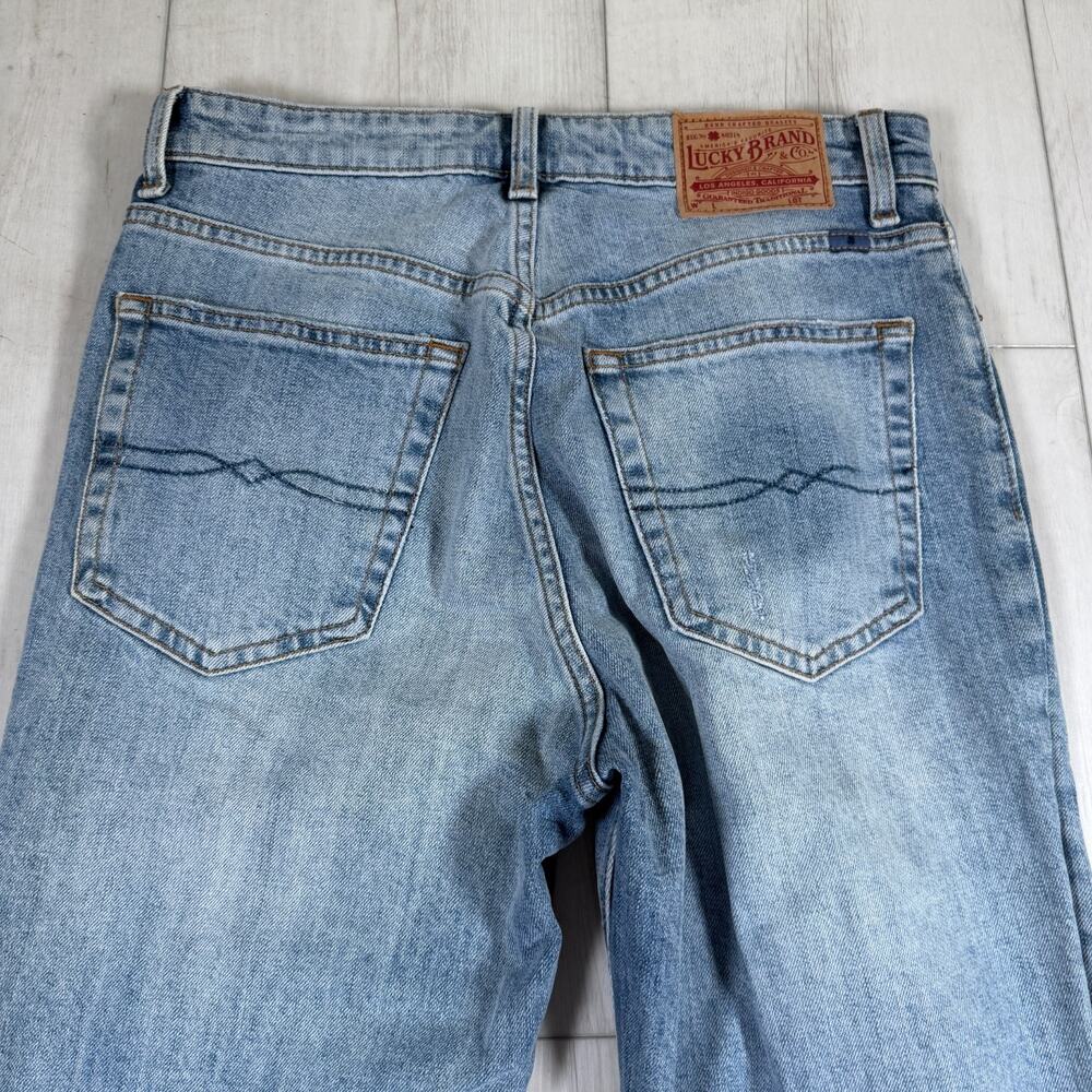 LUCKY BRAND Lucky Pins High Rise Wide Leg Jeans Women's 10/30 Patchwork Boho - Picture 5 of 11